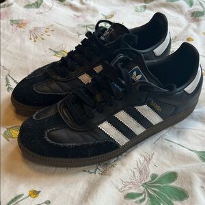 Adidas Samba Black and White Trainers